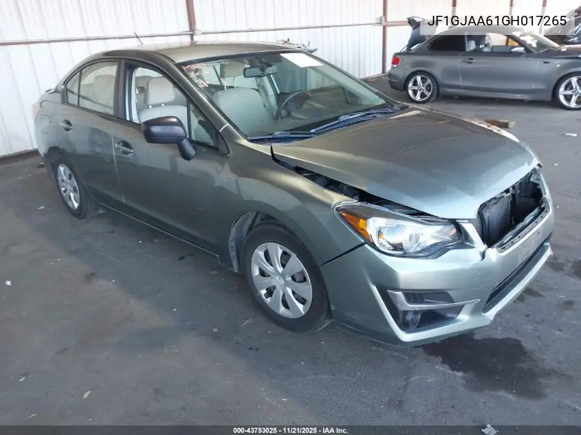 JF1GJAA61GH017265 2016 Subaru Impreza 2.0I