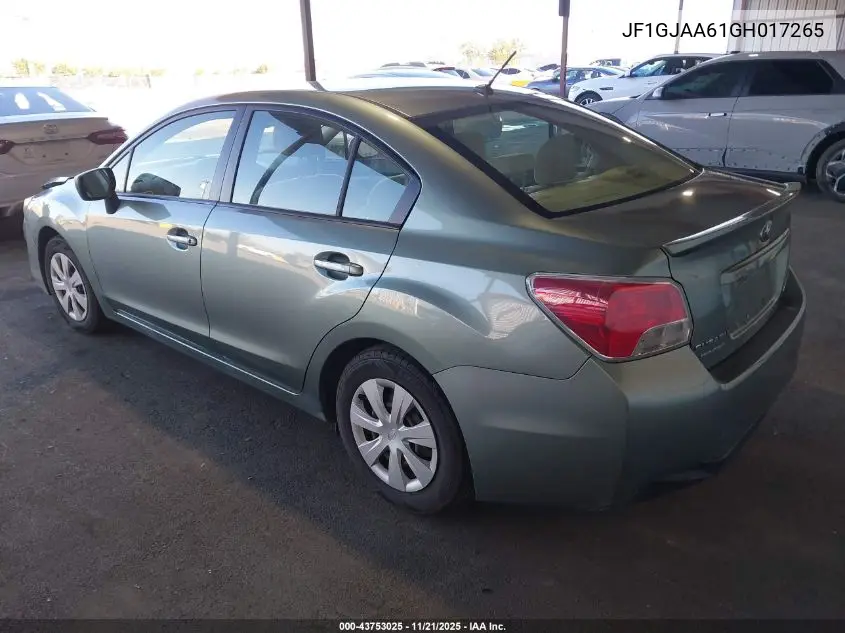 JF1GJAA61GH017265 2016 Subaru Impreza 2.0I