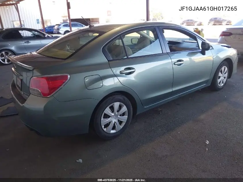 JF1GJAA61GH017265 2016 Subaru Impreza 2.0I
