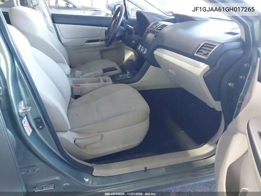 JF1GJAA61GH017265 2016 Subaru Impreza 2.0I