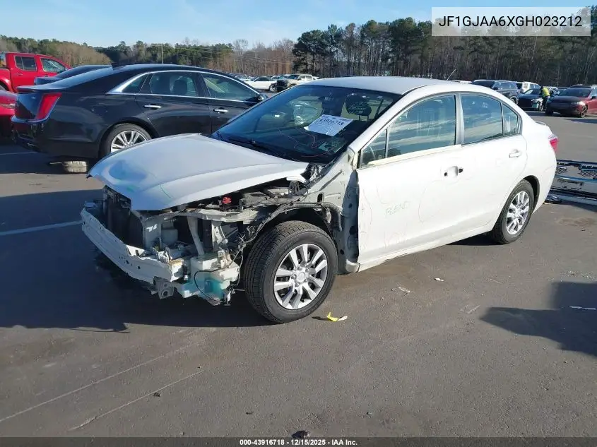 JF1GJAA6XGH023212 2016 Subaru Impreza 2.0I