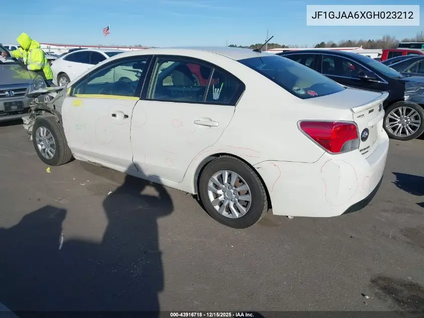 JF1GJAA6XGH023212 2016 Subaru Impreza 2.0I