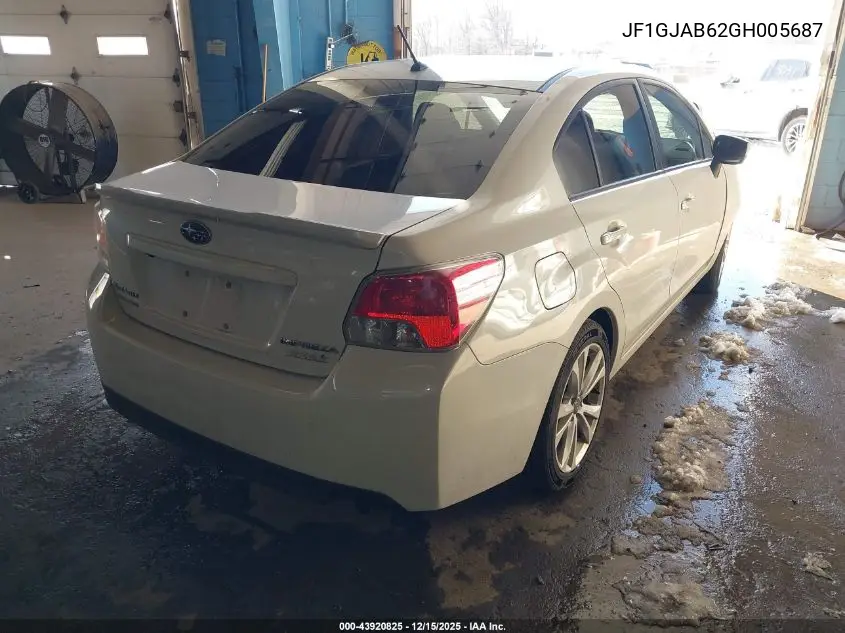 JF1GJAB62GH005687 2016 Subaru Impreza 2.0I Premium