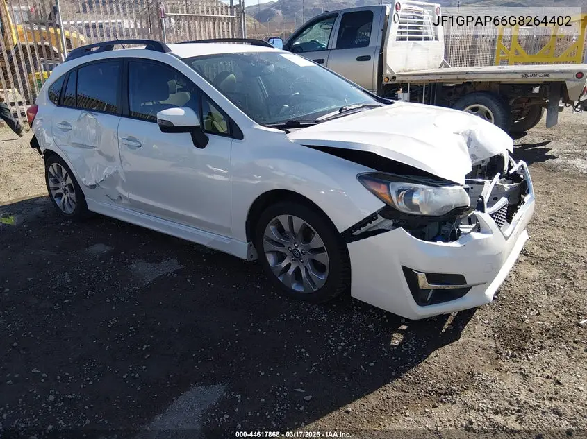 JF1GPAP66G8264402 2016 Subaru Impreza 2.0I Sport Premium