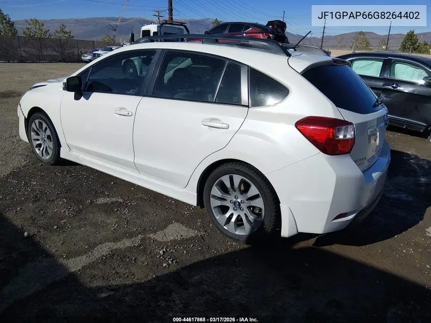 JF1GPAP66G8264402 2016 Subaru Impreza 2.0I Sport Premium
