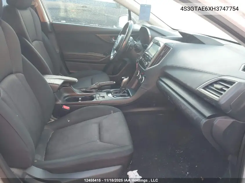 4S3GTAE6XH3747754 2017 Subaru Impreza Touring