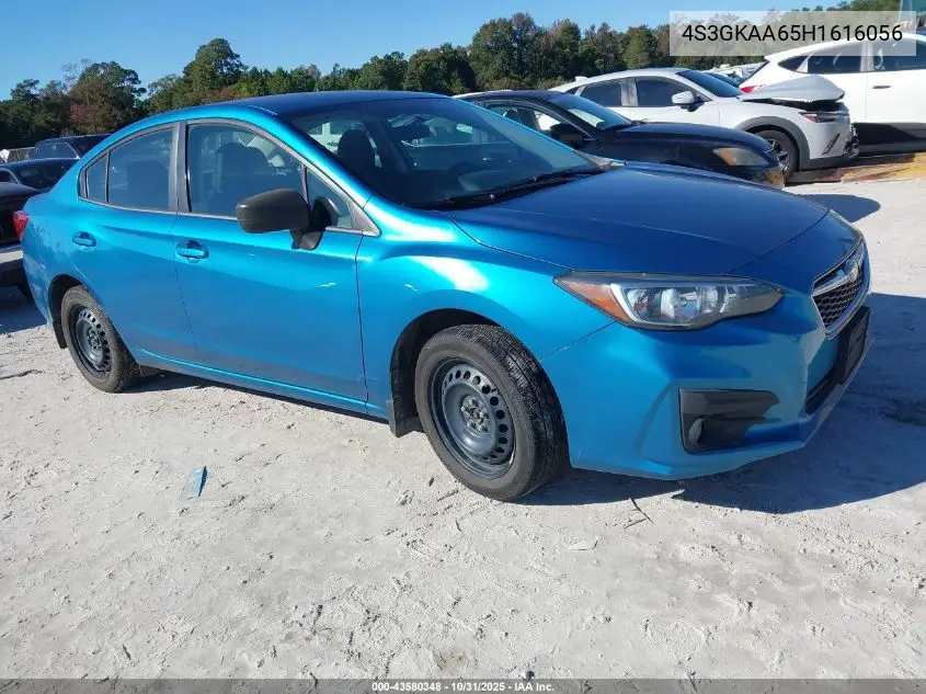 4S3GKAA65H1616056 2017 Subaru Impreza 2.0I (M5)