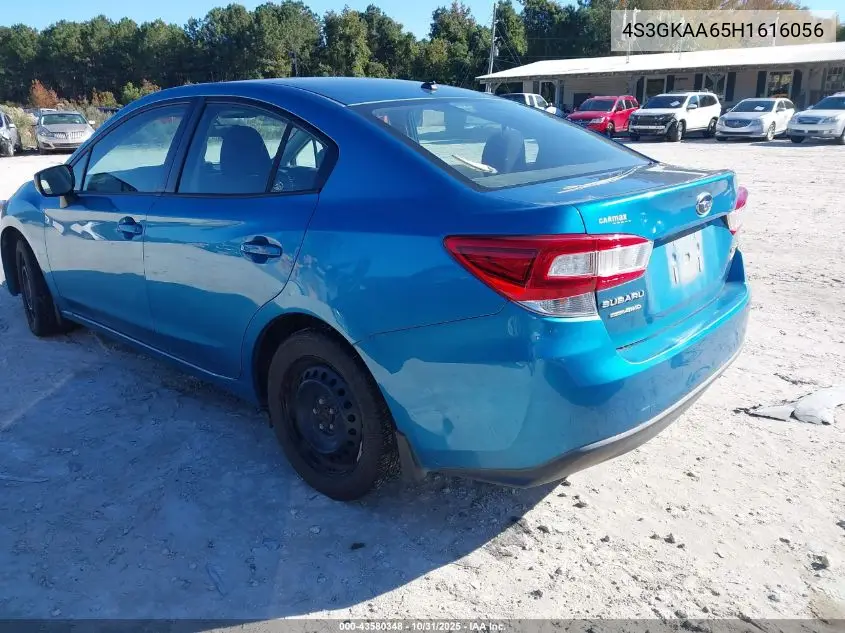 4S3GKAA65H1616056 2017 Subaru Impreza 2.0I (M5)