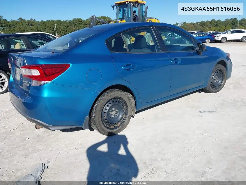4S3GKAA65H1616056 2017 Subaru Impreza 2.0I (M5)