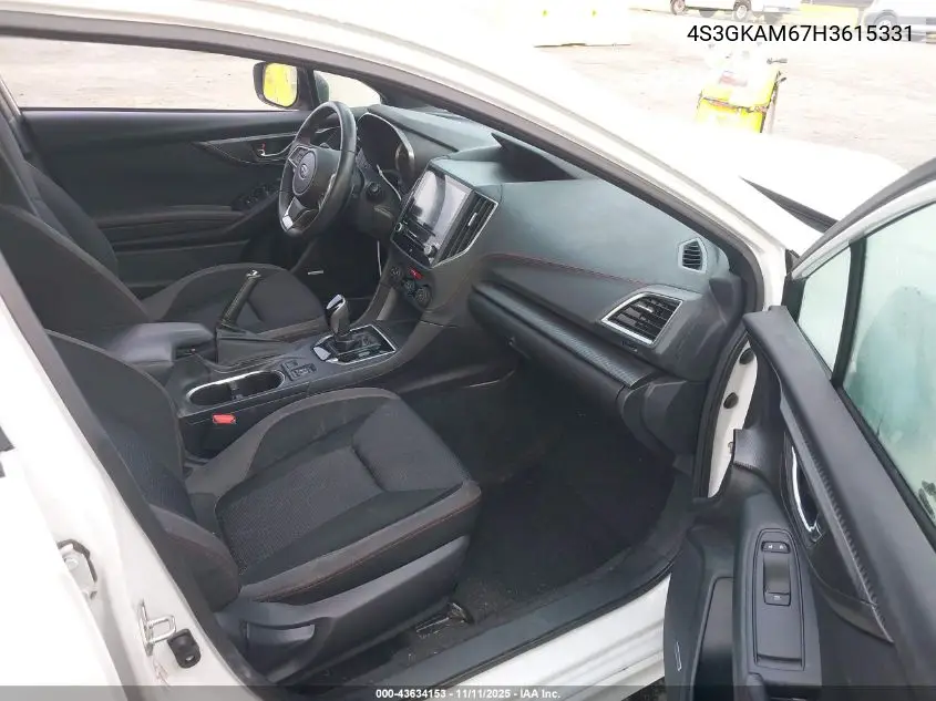 4S3GKAM67H3615331 2017 Subaru Impreza 2.0I Sport