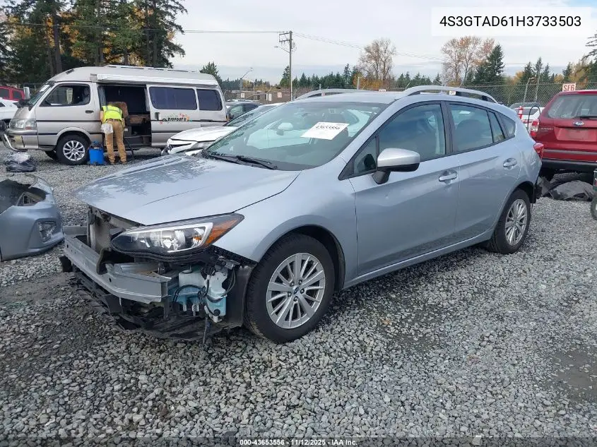 4S3GTAD61H3733503 2017 Subaru Impreza 2.0I Premium