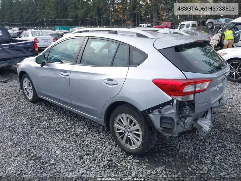 4S3GTAD61H3733503 2017 Subaru Impreza 2.0I Premium