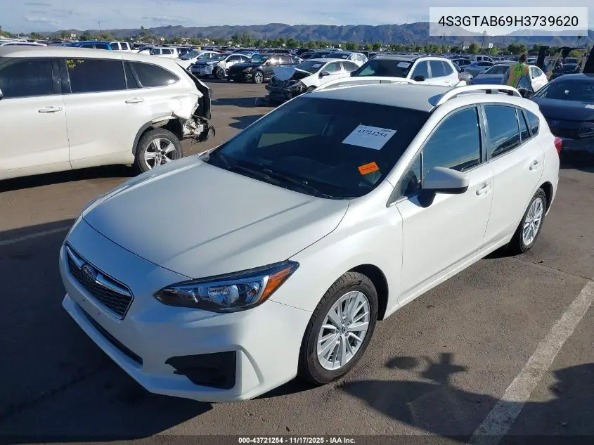 4S3GTAB69H3739620 2017 Subaru Impreza 2.0I Premium