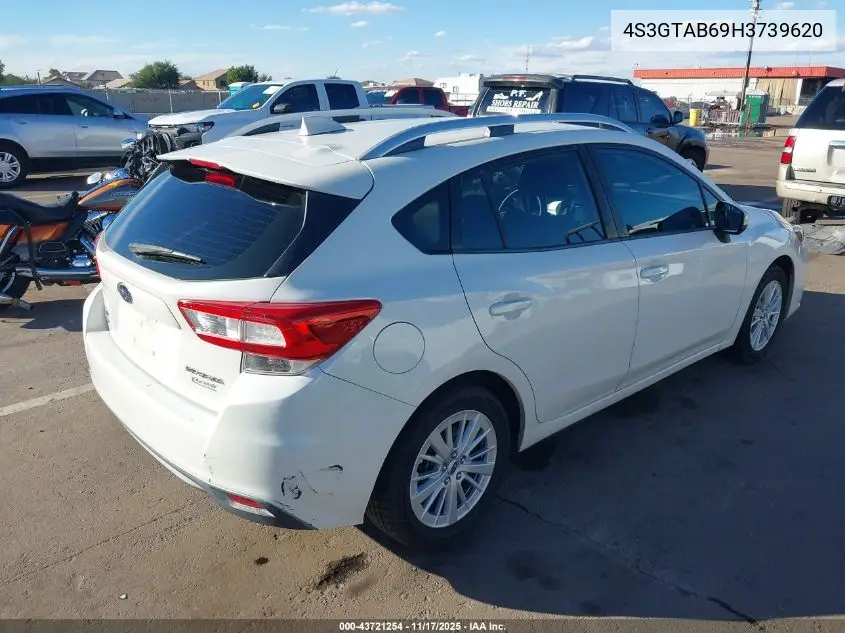 4S3GTAB69H3739620 2017 Subaru Impreza 2.0I Premium