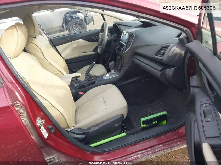 4S3GKAA67H3605306 2017 Subaru Impreza 2.0I