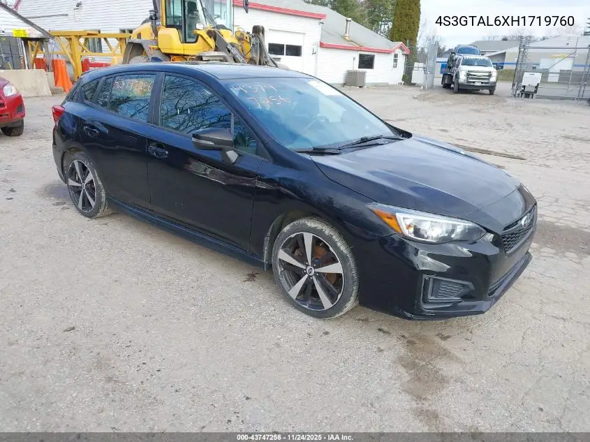 4S3GTAL6XH1719760 2017 Subaru Impreza 2.0I Sport