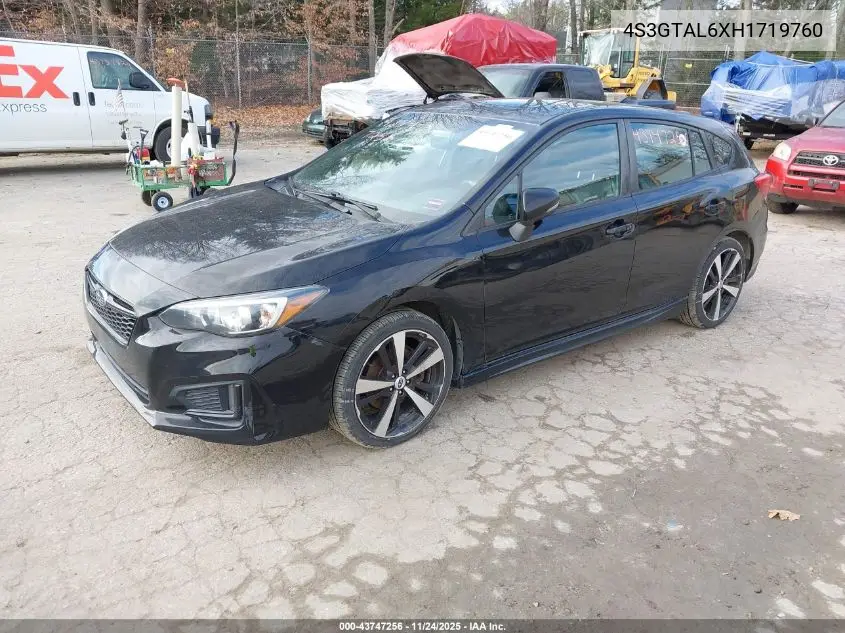 4S3GTAL6XH1719760 2017 Subaru Impreza 2.0I Sport