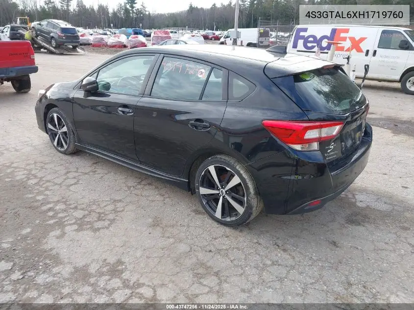 4S3GTAL6XH1719760 2017 Subaru Impreza 2.0I Sport