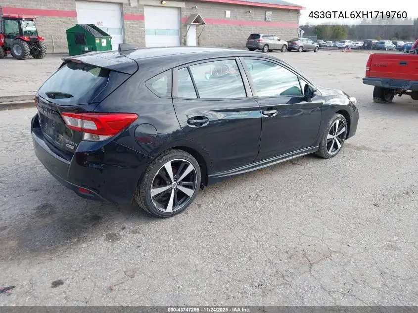 4S3GTAL6XH1719760 2017 Subaru Impreza 2.0I Sport