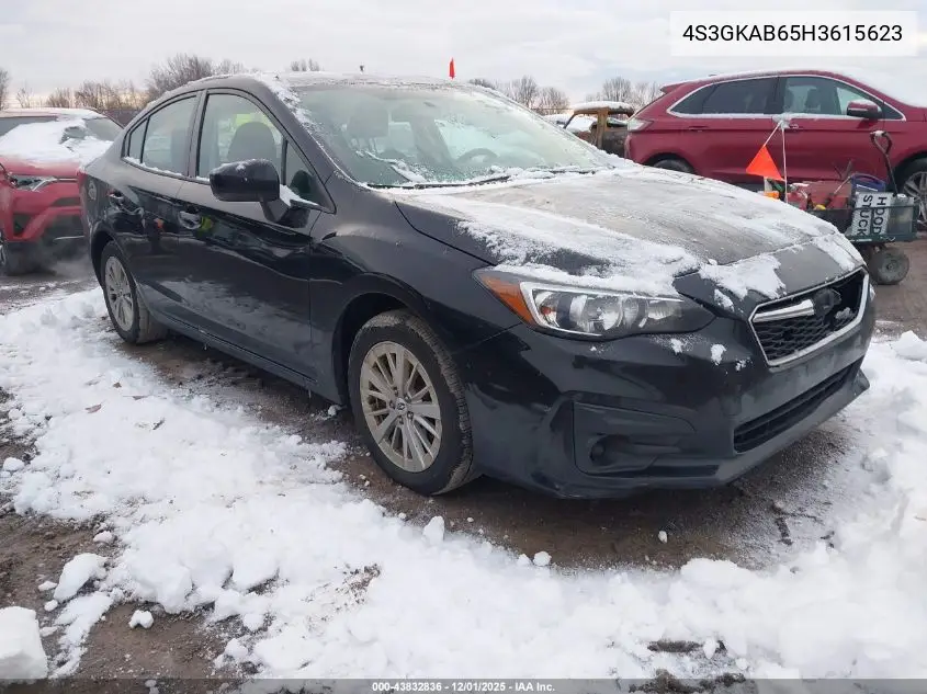 4S3GKAB65H3615623 2017 Subaru Impreza 2.0I Premium