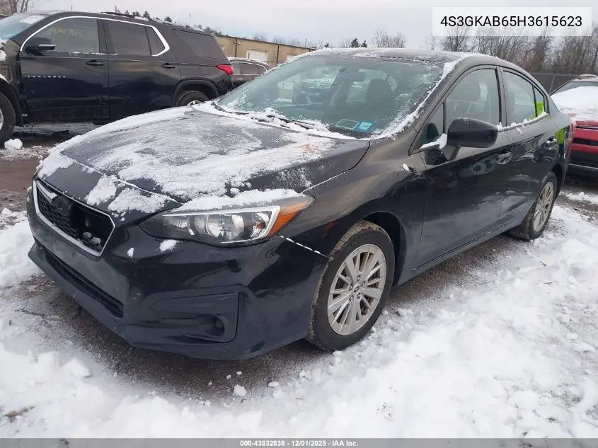 4S3GKAB65H3615623 2017 Subaru Impreza 2.0I Premium