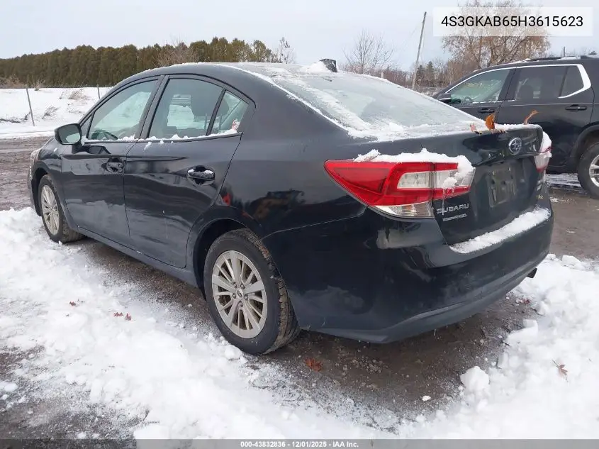 4S3GKAB65H3615623 2017 Subaru Impreza 2.0I Premium
