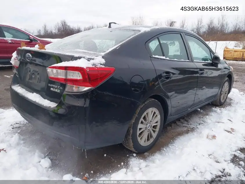 4S3GKAB65H3615623 2017 Subaru Impreza 2.0I Premium