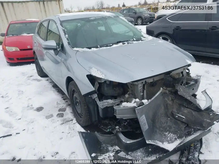 4S3GTAE6XJ3753186 2018 Subaru Impreza Touring