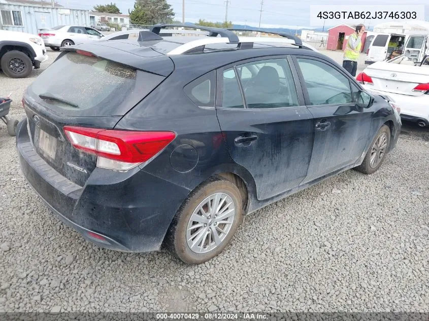 4S3GTAB62J3746303 2018 Subaru Impreza 2.0I Premium