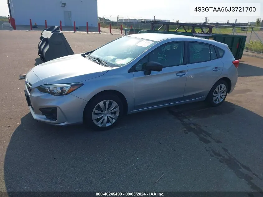 4S3GTAA66J3721700 2018 Subaru Impreza 2.0I