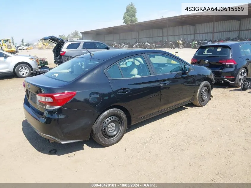 4S3GKAA64J3615569 2018 Subaru Impreza 2.0I