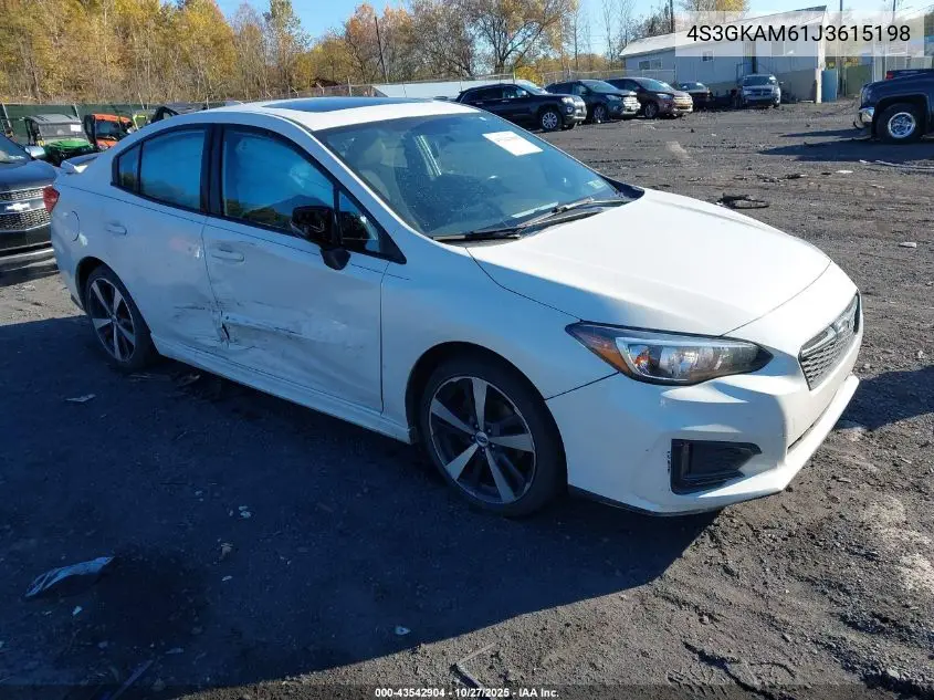 4S3GKAM61J3615198 2018 Subaru Impreza 2.0I Sport