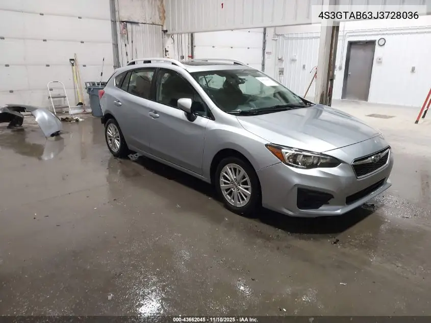4S3GTAB63J3728036 2018 Subaru Impreza 2.0I Premium