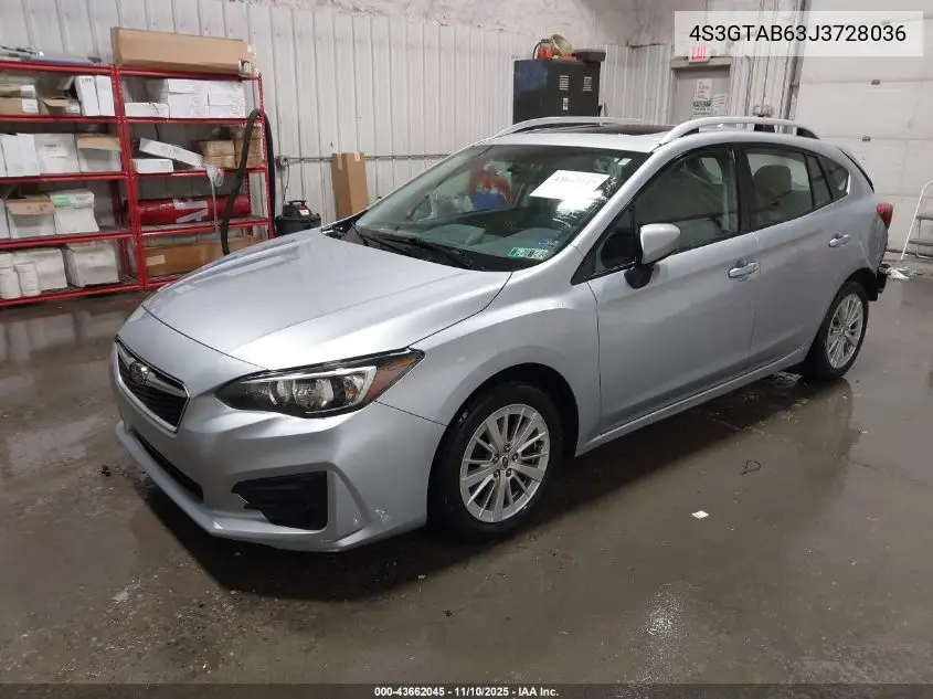 4S3GTAB63J3728036 2018 Subaru Impreza 2.0I Premium