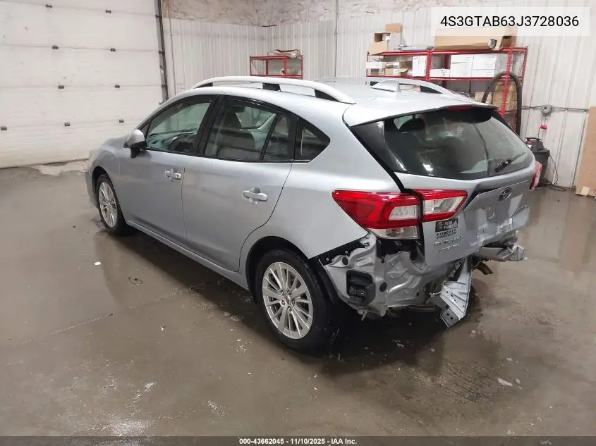 4S3GTAB63J3728036 2018 Subaru Impreza 2.0I Premium