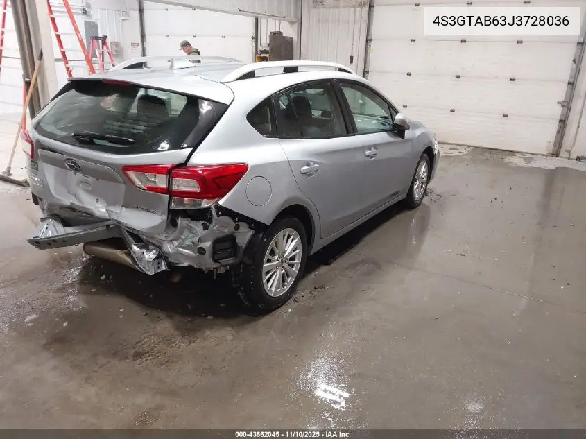 4S3GTAB63J3728036 2018 Subaru Impreza 2.0I Premium