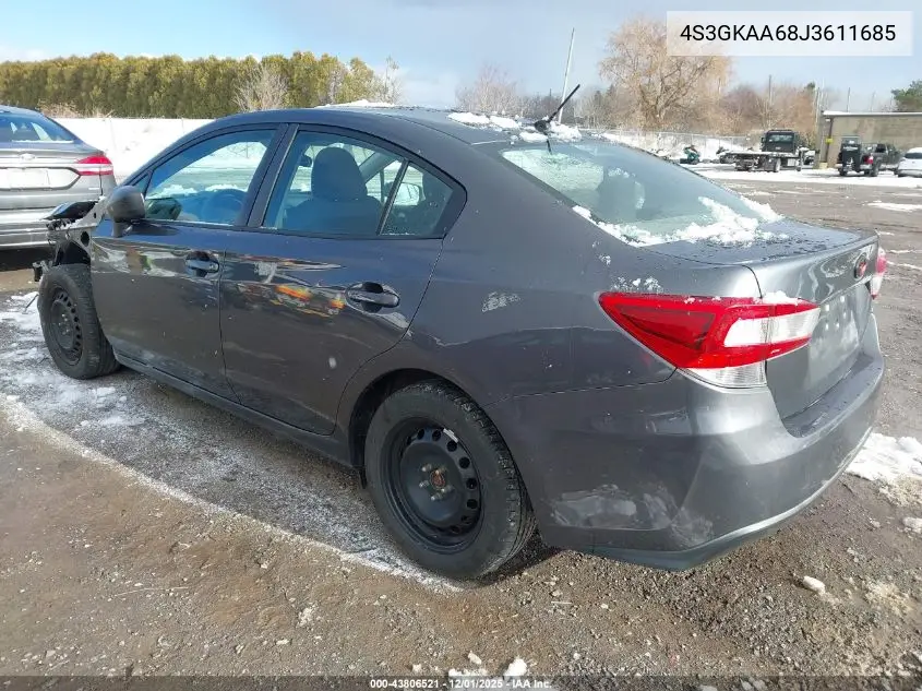 4S3GKAA68J3611685 2018 Subaru Impreza 2.0I