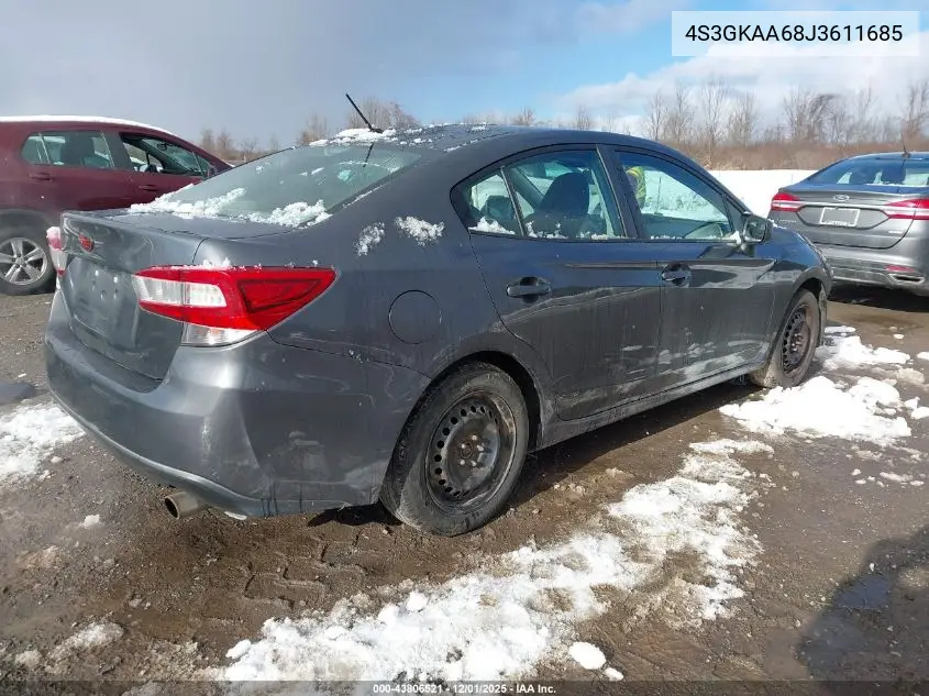 4S3GKAA68J3611685 2018 Subaru Impreza 2.0I