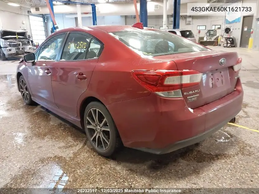 4S3GKAE60K1621733 2019 Subaru Impreza 2.0I Sport