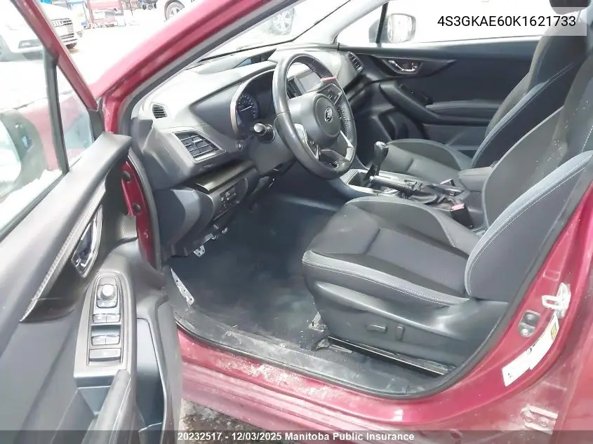 4S3GKAE60K1621733 2019 Subaru Impreza 2.0I Sport