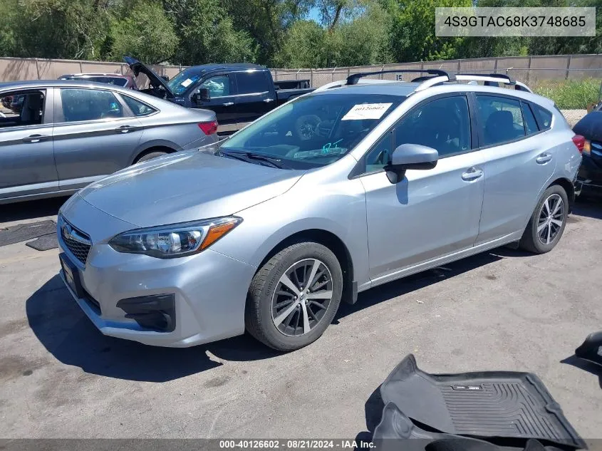 4S3GTAC68K3748685 2019 Subaru Impreza Premium