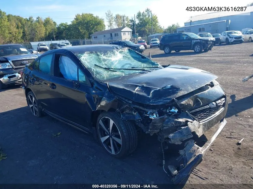 4S3GKAM63K3616287 2019 Subaru Impreza Sport