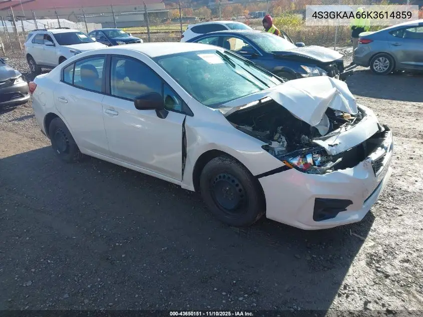 4S3GKAA66K3614859 2019 Subaru Impreza 2.0I