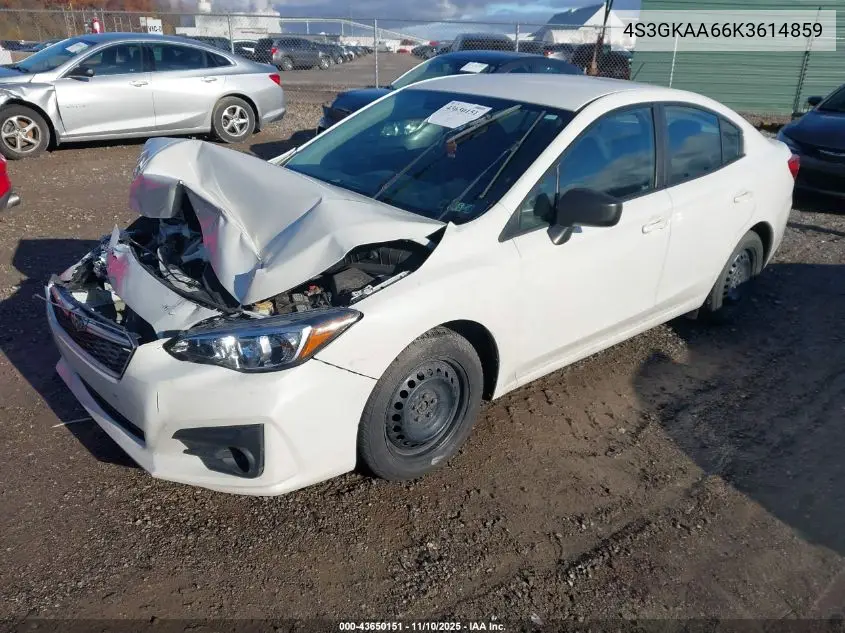 4S3GKAA66K3614859 2019 Subaru Impreza 2.0I