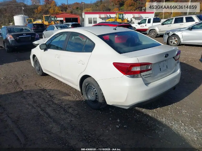 4S3GKAA66K3614859 2019 Subaru Impreza 2.0I