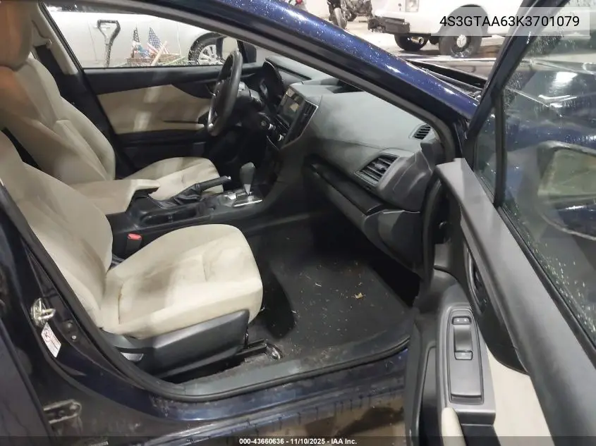 4S3GTAA63K3701079 2019 Subaru Impreza 2.0I