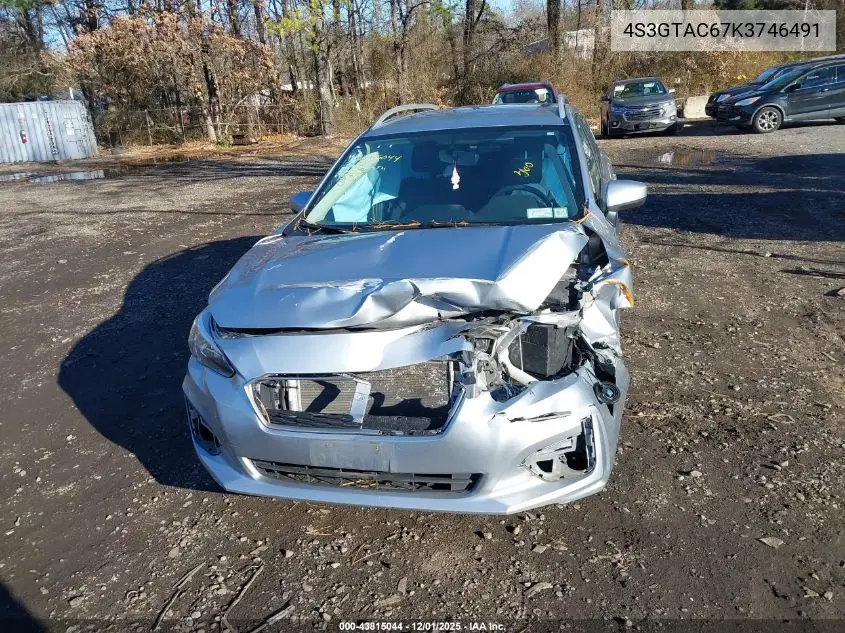4S3GTAC67K3746491 2019 Subaru Impreza 2.0I Premium
