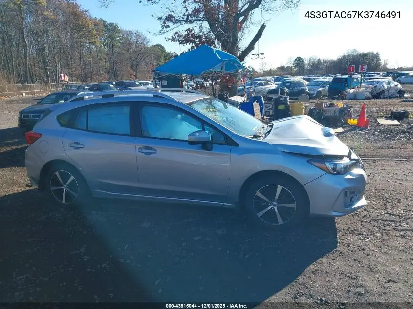 4S3GTAC67K3746491 2019 Subaru Impreza 2.0I Premium