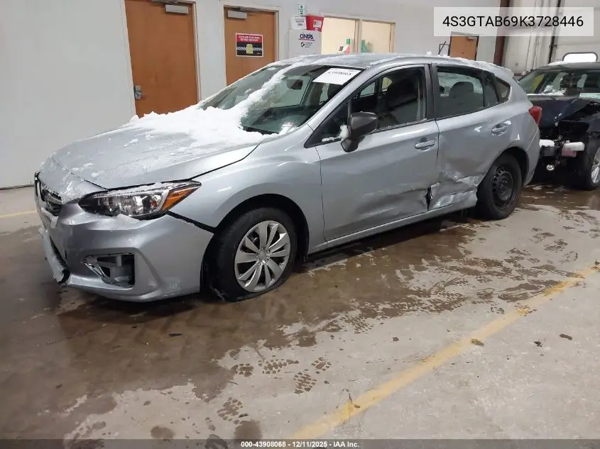 4S3GTAB69K3728446 2019 Subaru Impreza 2.0I