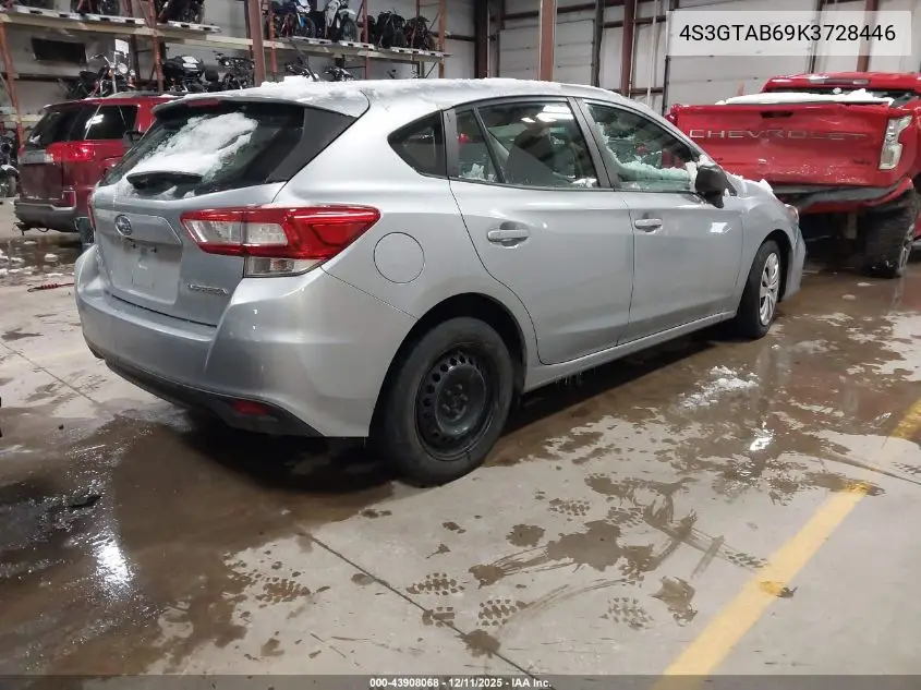 4S3GTAB69K3728446 2019 Subaru Impreza 2.0I